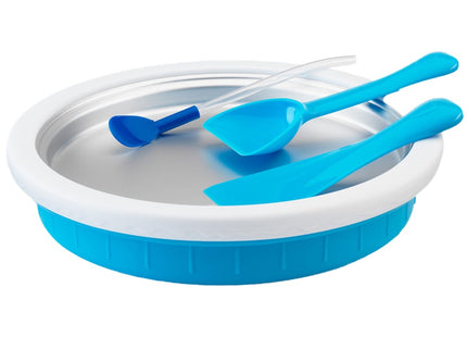 Treat Factory Rolled Ice Cream Maker, Frozen Dessert Plate with Scoop, Scraper & Spoon-Straw