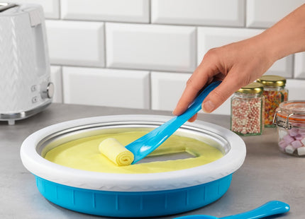 Treat Factory Rolled Ice Cream Maker, Frozen Dessert Plate with Scoop, Scraper & Spoon-Straw