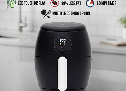 Belaco 2L Digital Air Fryer – Rapid Air Cooking with Timer & Adjustable Temperature