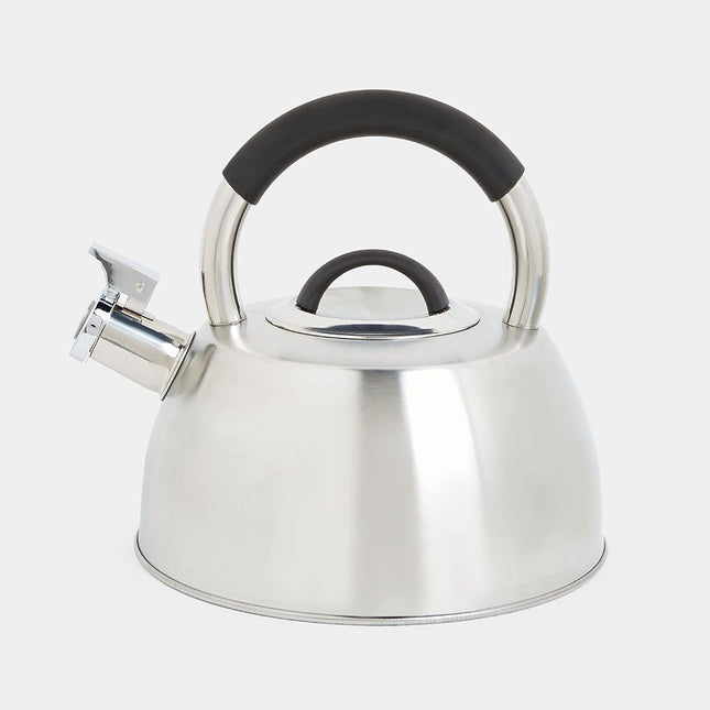 VonShef 2.5L Stainless Steel Whistling Stove Top Kettle – Silver