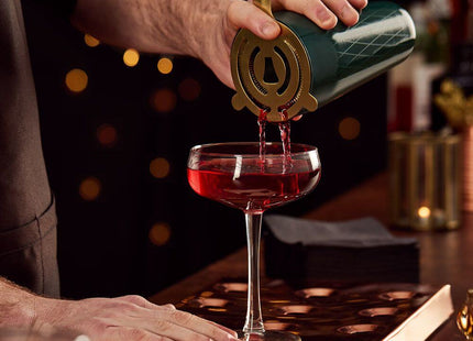 VonShef Parisian Green & Gold Cocktail Shaker Set – 6 Piece Bartender Kit