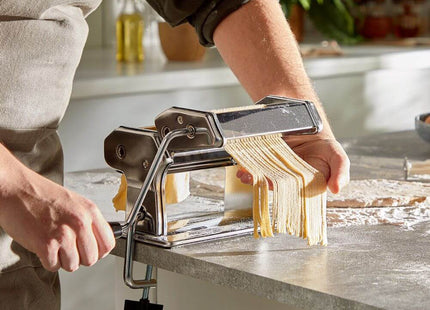 VonShef Manual Pasta Maker Machine – Stainless Steel Pasta Maker