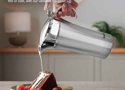 VonShef Insulated Gravy Jug with Lid – 1L Stainless Steel Thermal Sauce Server