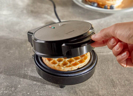 VonShef 600W Mini Waffle Maker – Compact Non-Stick Waffle Iron
