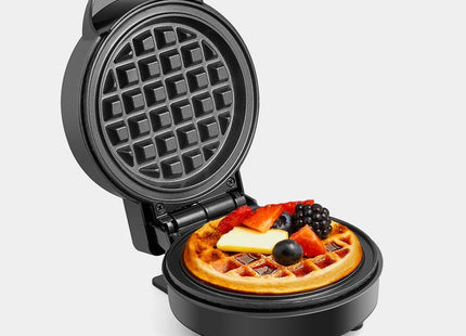 VonShef 600W Mini Waffle Maker – Compact Non-Stick Waffle Iron