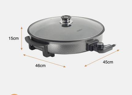 VonShef Electric Round Multi Cooker – 42cm Non-Stick Skillet – 1500W