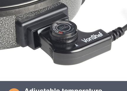 VonShef 30cm Electric Round Multi Cooker – Cool-Touch Handles – 1500W