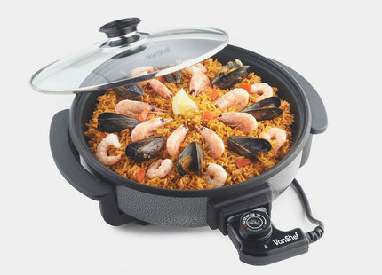 VonShef 30cm Electric Round Multi Cooker – Cool-Touch Handles – 1500W