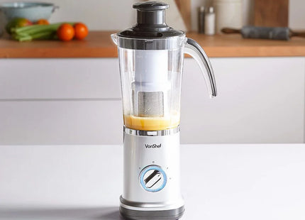 VonShef 4-in-1 Blender & Smoothie Maker, with 2 Speeds & Pulse Function – Silver