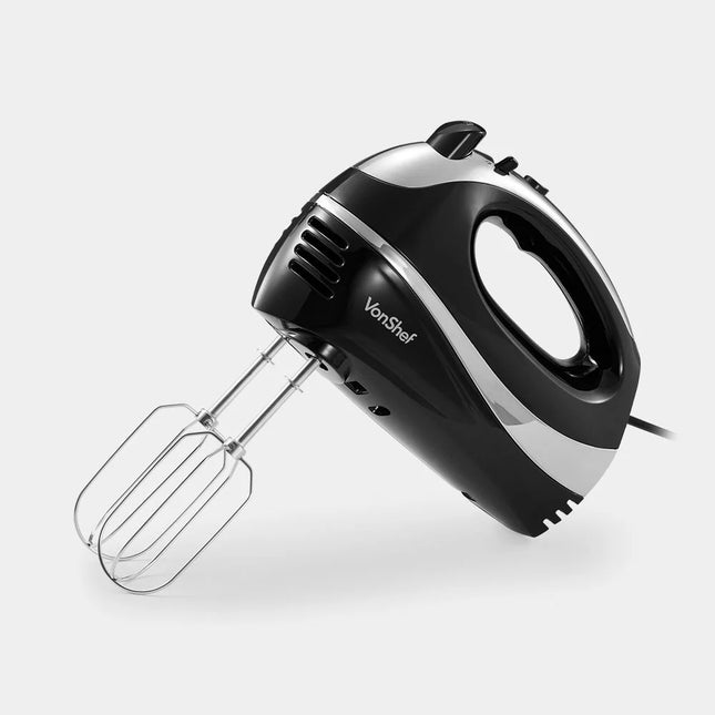 VonShef 300W Electric Hand Mixer, with Turbo Boost, Eject Button– Black