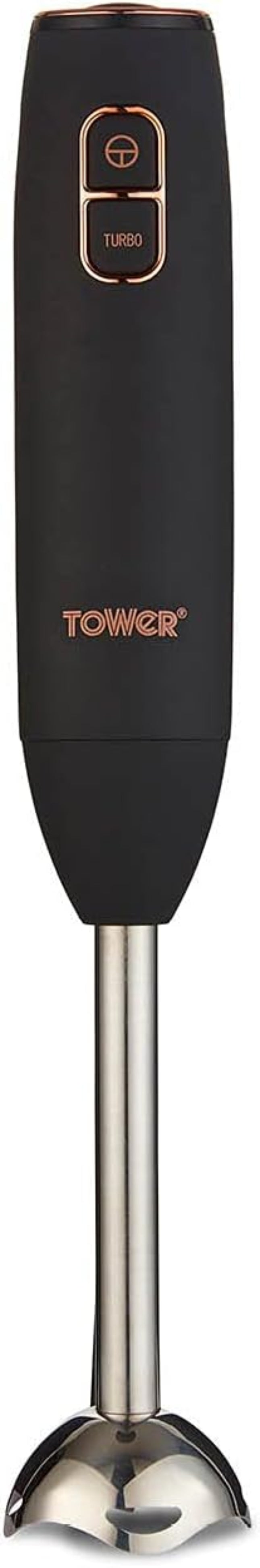Tower Cavaletto 600W Stick Blender with Turbo Function – Black & Rose Gold