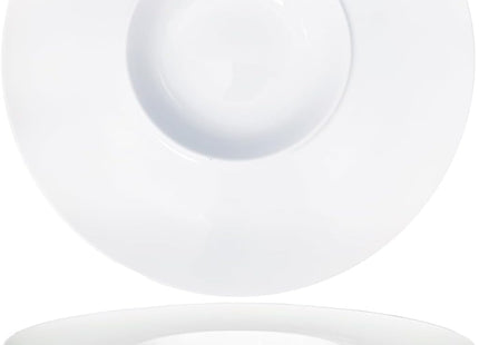 jinsongdafa Porcelain Soup Bowls 260ml Pasta Bowl Set of 4, White 27.5CM