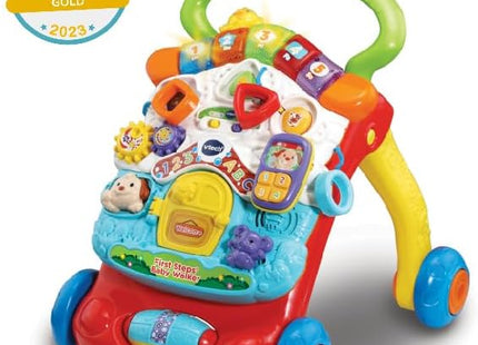VTech First Steps Baby Walker – 2-in-1 Push Along Activity Walker