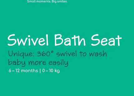 Bebeconfort 360° Swivel Bath Seat – Beige (6–12 Months) Child Bath Support Seat