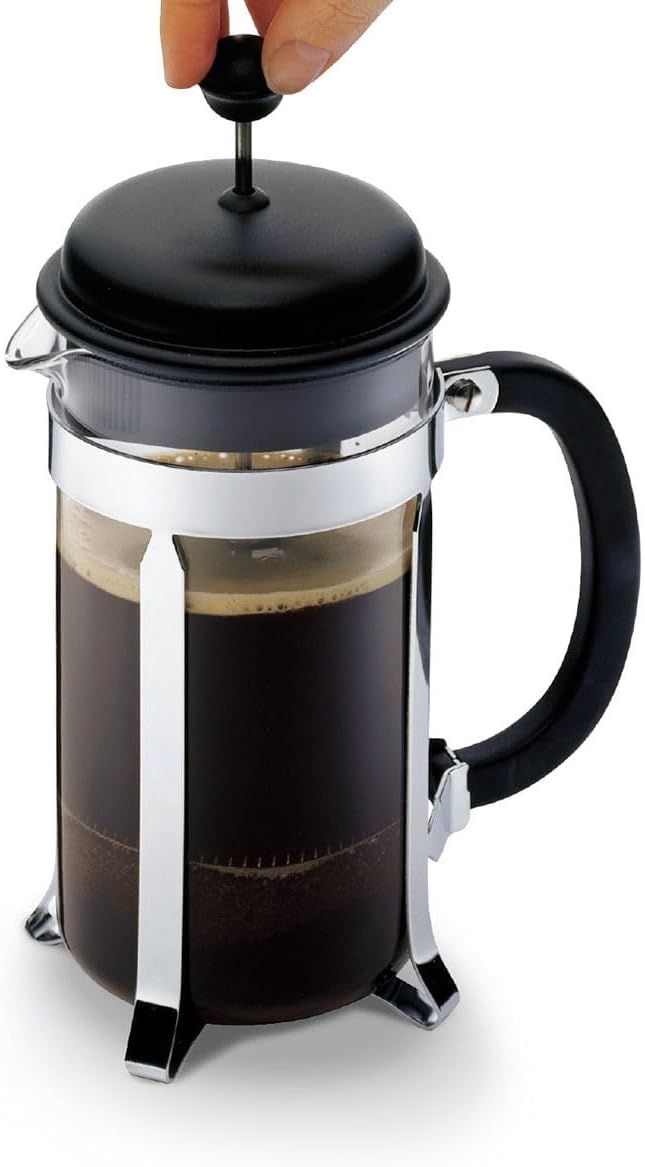 Bodum Caffettiera French Press Coffee Maker – 1L / 8 Cup Borosilicate Glass
