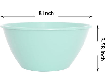 Youngever 9-Pack Large 1500ml Plastic Bowls – Coastal Colours