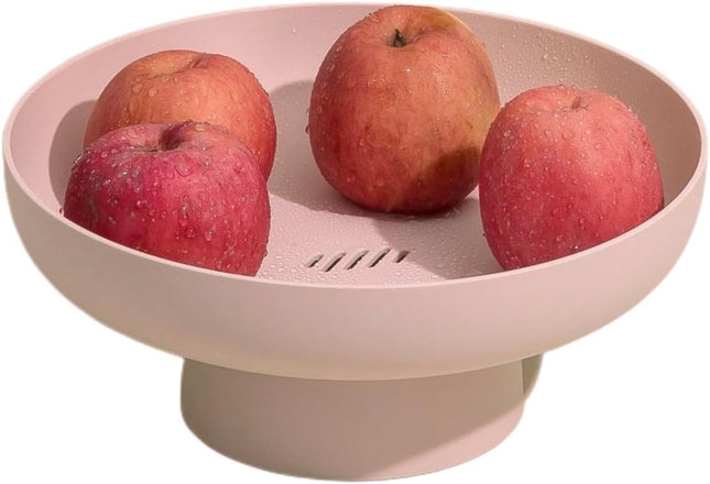 onefitow Fruit Bowl Basket – Stylish Storage Basket for Kitchen - Pink