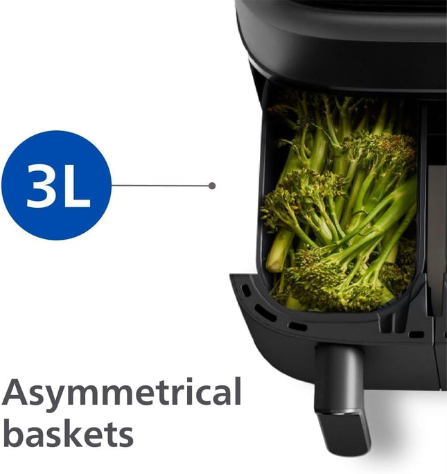 Philips Dual Basket Air Fryer, 3000 Series 9L (NA350/00) – Used