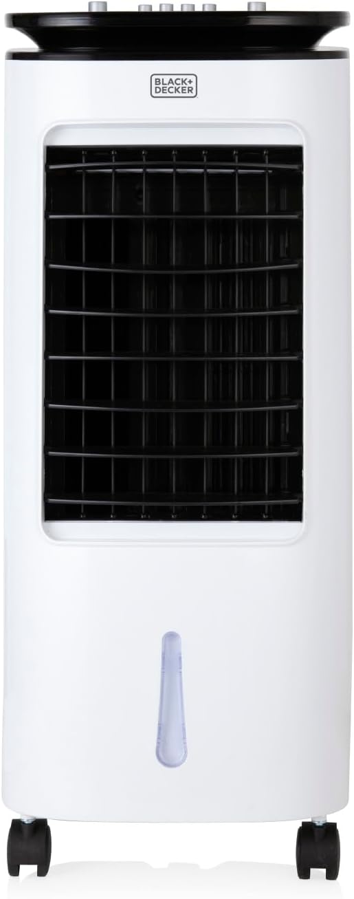BLACK+DECKER Portable 2-in-1 Air Cooler – 7L Tank, 65W, White (Used)
