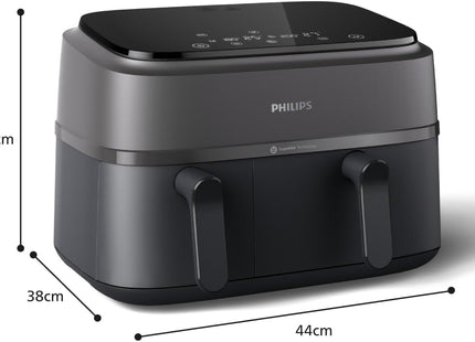 Philips Dual Basket Air Fryer, 3000 Series 9L (NA350/00) – Used