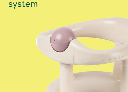 Bebeconfort 360° Swivel Bath Seat – Beige (6–12 Months) Child Bath Support Seat