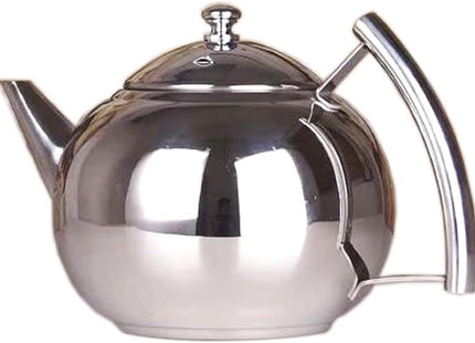 Toolzia Stainless Steel Teapot with Tea Strainer – Premium 1L Silver Teapot, 35oz