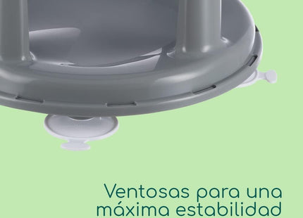 Bebeconfort 360° Swivel Bath Seat – Grey (6–12 Months) Child Bath Support Seat
