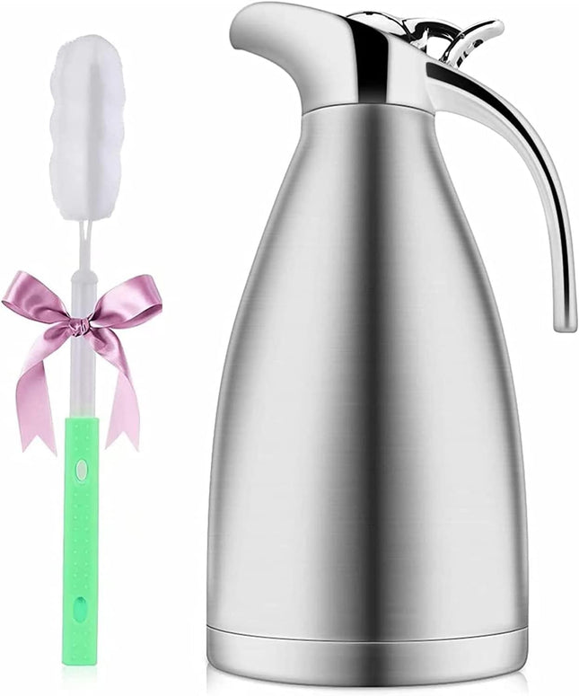 Luvan 2L Thermal Carafe – 18/10 Stainless Steel, Silver - Used