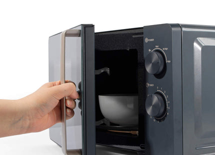 Salter Marino 800W Manual Microwave – 20L, Stylish Blue Grey Finish