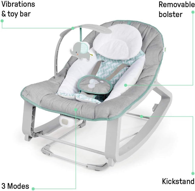 Ingenuity Keep Cozy 3-in-1 Vibrating Baby Bouncer & Toddler Rocker – Weaver