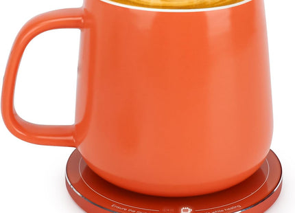 Kazumi Self-Heating Ceramic Mug – 130°F Smart Cup with 15W Wireless Charger