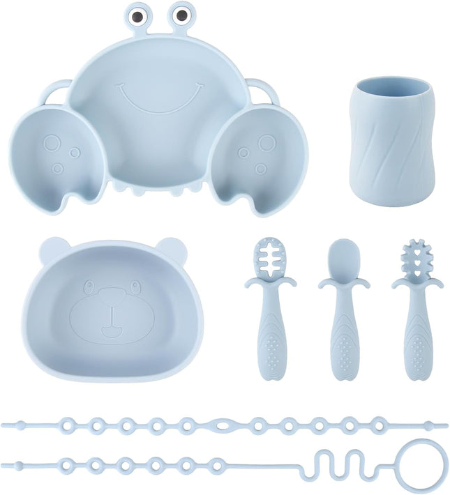 Silicone Baby Feeding Set – 8-Piece Toddler Weaning Essentials