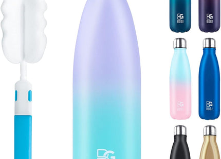 BOGI Insulated Water Bottle – 500ml Stainless Steel, Leakproof, Mint