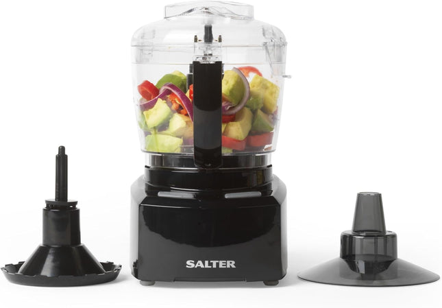 Salter EK3171 Compact Prep Pro Mini Food Processor – 1L, 200W, Black