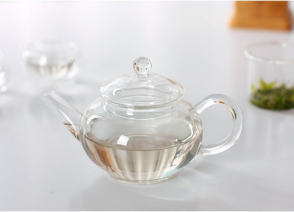 GOLDBEARUK Clear Glass Teapot with Infuser – 250ml Small Glass Teapot