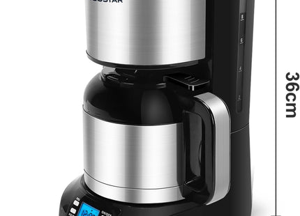 Aigostar Filter Coffee Maker – 1.2L Programmable Drip Coffee Machine