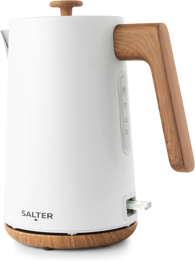 Salter Toronto 1.7L Kettle – 3000W Rapid Boil with Wood Effect Design