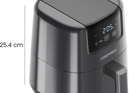 CHEFMAN TurboFry Touch 2L Air Fryer – Compact Digital Air Cooking in Grey