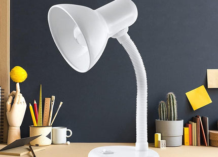 HOMELIFE 35W 'Classic' Flexi Desk Lamp – Diamond White