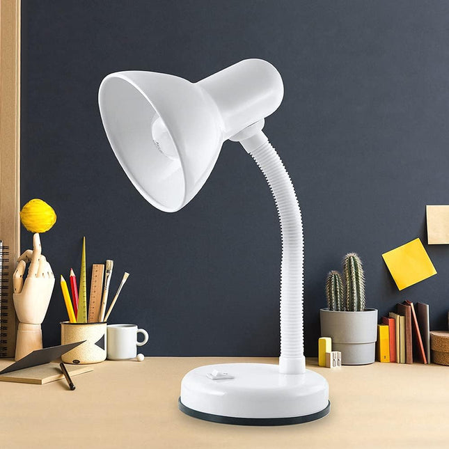 HOMELIFE 35W 'Classic' Flexi Desk Lamp – Diamond White