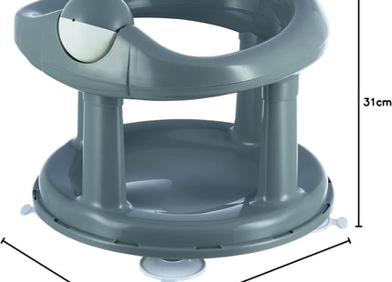 Bebeconfort 360° Swivel Bath Seat – Grey (6–12 Months) Child Bath Support Seat