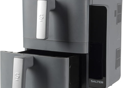 Salter VertiLayer Stackable Air Fryer – 9L Dual Drawer, 4-Layer Cooking, 2400W