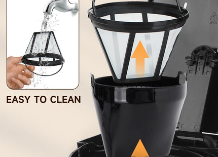 Aigostar Filter Coffee Maker – 1.2L Programmable Drip Coffee Machine