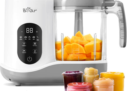 Bear One-Step Baby Food Maker & Steamer Blender – 400ml  (Beige) - Used