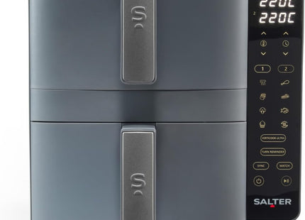 Salter VertiLayer Stackable Air Fryer – 9L Dual Drawer, 4-Layer Cooking, 2400W