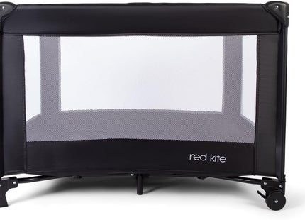 Red Kite Sleep Tight Travel Cot – Lightweight, Compact & Easy-Fold, Black