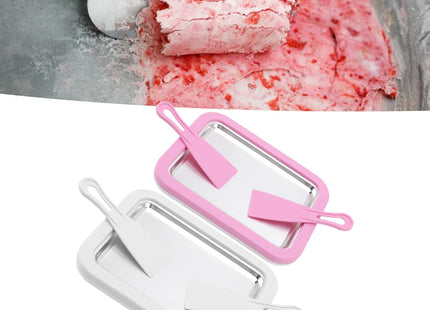 TOPINCN Ice Cream Roller Plate – with Stainless Steel Pan & Plastic Shovels