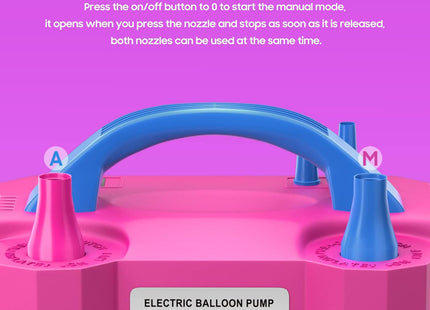 Electric Balloon Pump – Dual Nozzle 600W Balloon Inflator