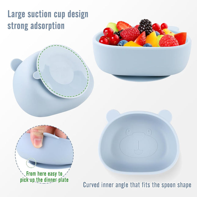 Silicone Baby Feeding Set – 8-Piece Toddler Weaning Essentials