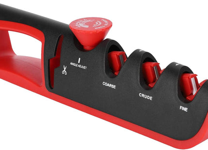 Smart Sharp 4-in-1 Knife & Scissor Sharpener – Adjustable Manual Tool for Kitchen Blades